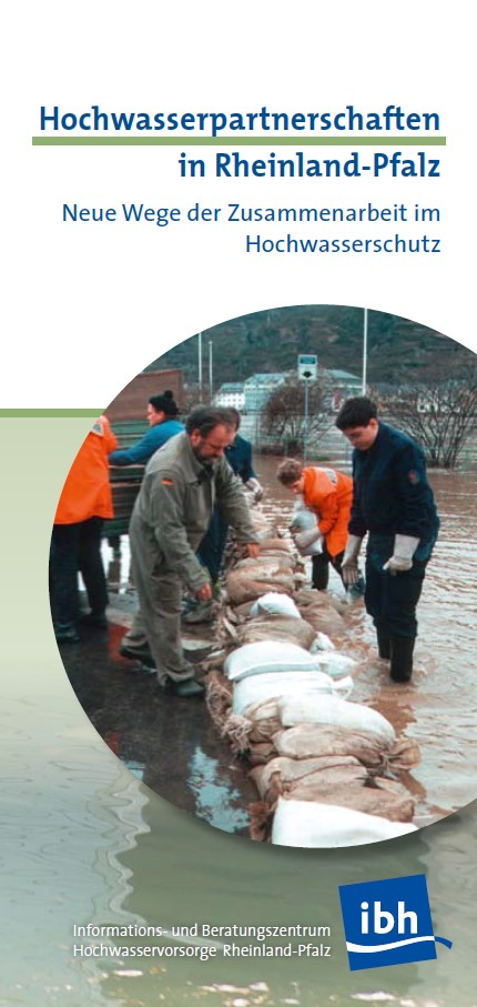 Titelblatt des Flyers des IBH zu Hochwasserpartnerschaften